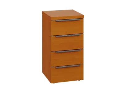 SIN 2 - 44Z kancelářská skříň, 4-zásuvková, 770x400x400, třešeň šumavská